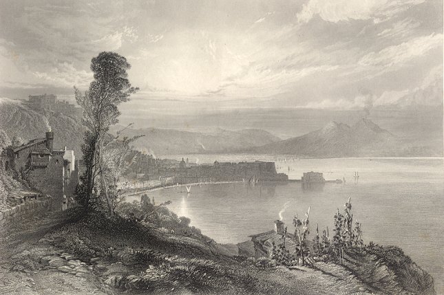 la baie de naples par callow 1850