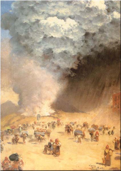 de nittis : vesuv explosion