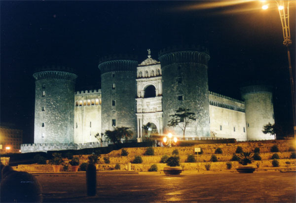 new castle by night