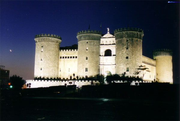 new castle by night