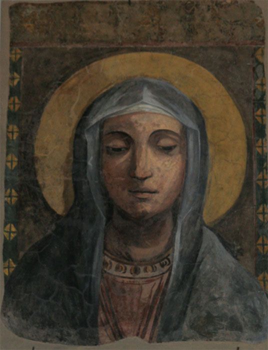 Dipinte di Maria, antico battistero, duomo di Napoli