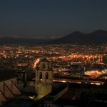 Naples de nuit, panorama
