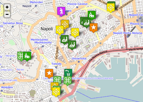 plan touristique de naples