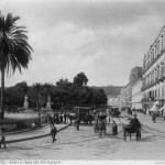 Brogio, riviera di Chiaia, villa nazionale. Foto antica di Napoli