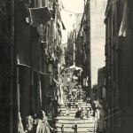 Carlo Brogi, Vicolo del Pallonetto a Ssanta-Lucia. Foto antica di Napoli.