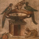 Colombes qui boivent, maison des colombes, Pompéi