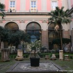 cortile, musee archeologique de naples