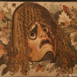 Masque, feuilles, fruits, casa del fauno, pompei