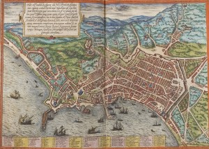 Georg Braun, Mappa di Napoli nel 1570