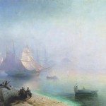 Ivan Aivazovsky, Bay of Naples on misty morning, 1874