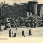 Foto antica di Napoli, Castel Nuovo