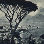 Foto antica di Napoli dalla tomba di Virgilio