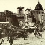 Foto antica di napoli, porta capuana