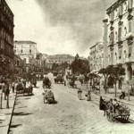 Foto antica di Napoli, via Foria