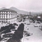 Foto antica di Napoli, Piazza municipio, prima del 1897