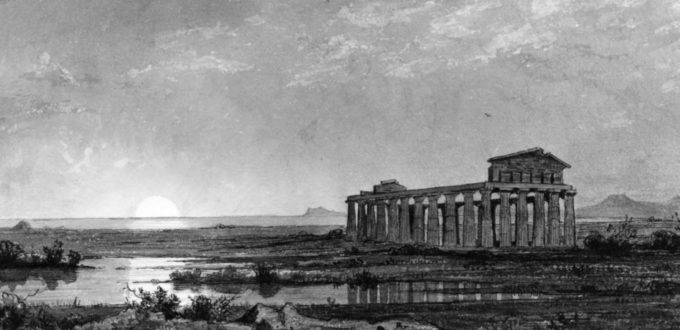 paestum-nel-1858-disegno-di-ws-haseltine
