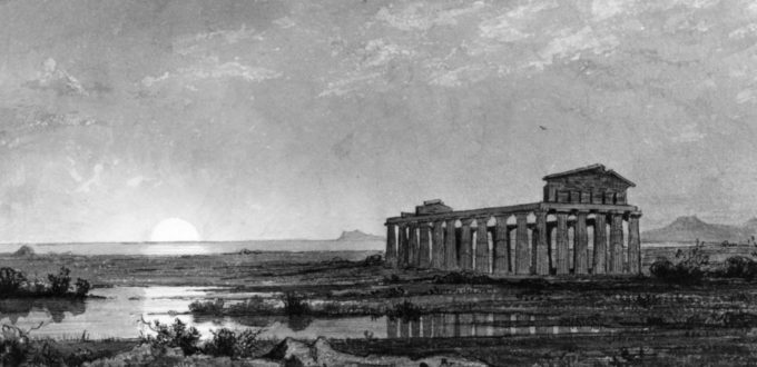 paestum-nel-1858-disegno-di-ws-haseltine