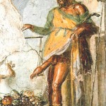 Fresque de Priape, casa dei vettii, Pompéi