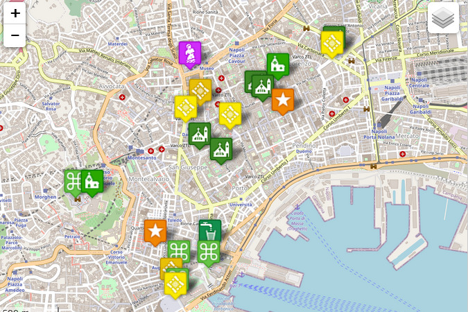 tourist map naples